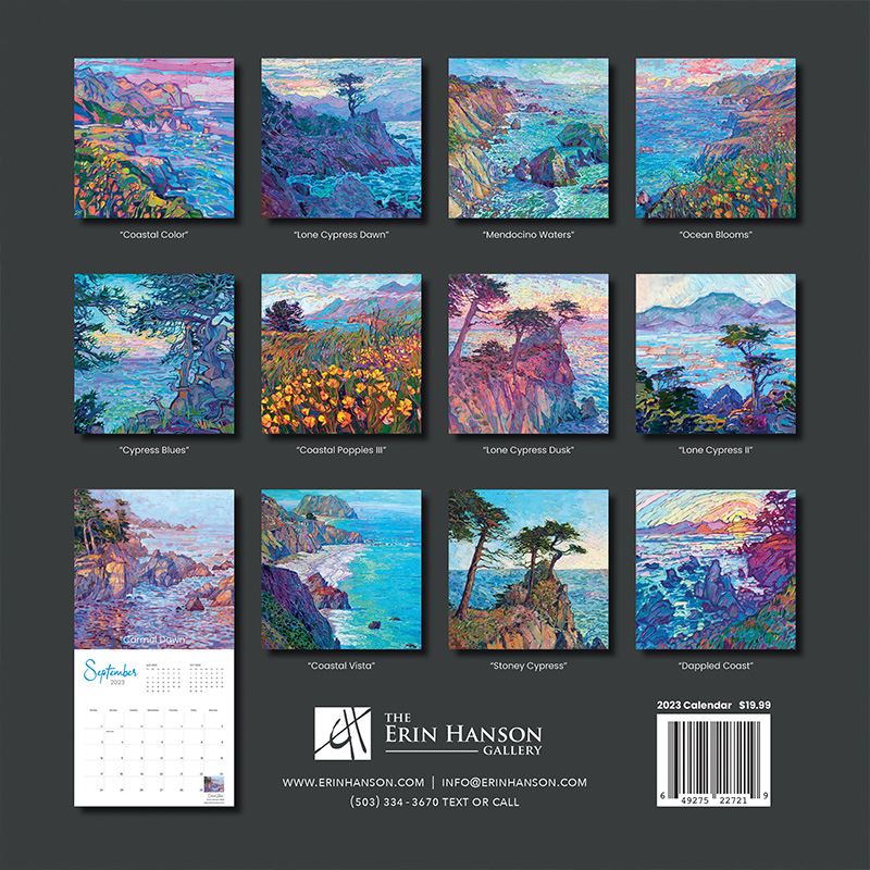 2023 Wall Calendar - California Coastline Image 1